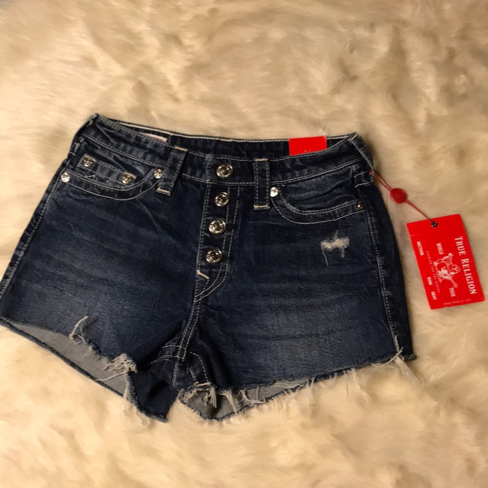 True Religion Colette high rise shorts